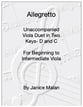Allegretto in Two Keys Viola Duet P.O.D cover